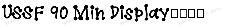 USSF 90 Min Display字体转换